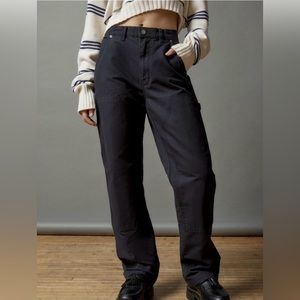urban outfitters bdg black carpenter pant